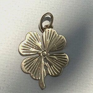 14k GP - Four Leaf Clover Pendant